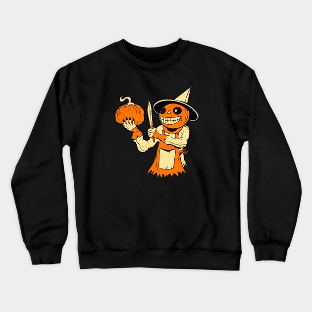 Pumpkin Butcher Crewneck Sweatshirt by Nate Hillyer